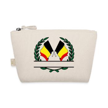 Drapeaux Belgique bannière couronne de laurier - Trousse biologique - nature - Devant