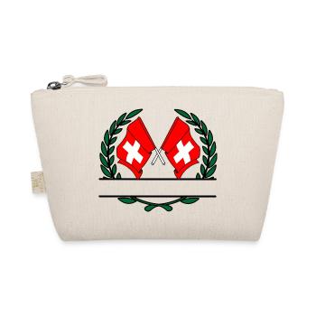 Drapeaux Suisse couronne de laurier bannière - Trousse biologique - nature - Devant