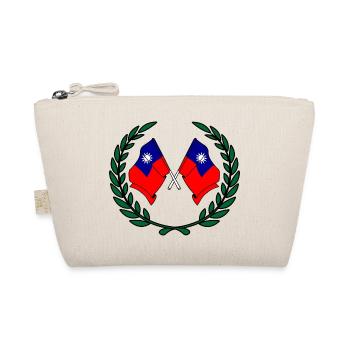 Drapeaux de Taiwan en couronne de laurier - Trousse biologique - nature - Devant