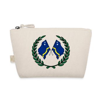 Drapeaux Curaçao en couronne de laurier - Trousse biologique - nature - Devant