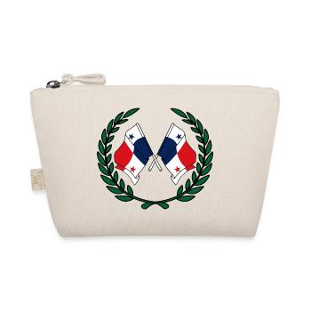Drapeaux Panama en couronne de laurier - Trousse biologique - nature - Devant