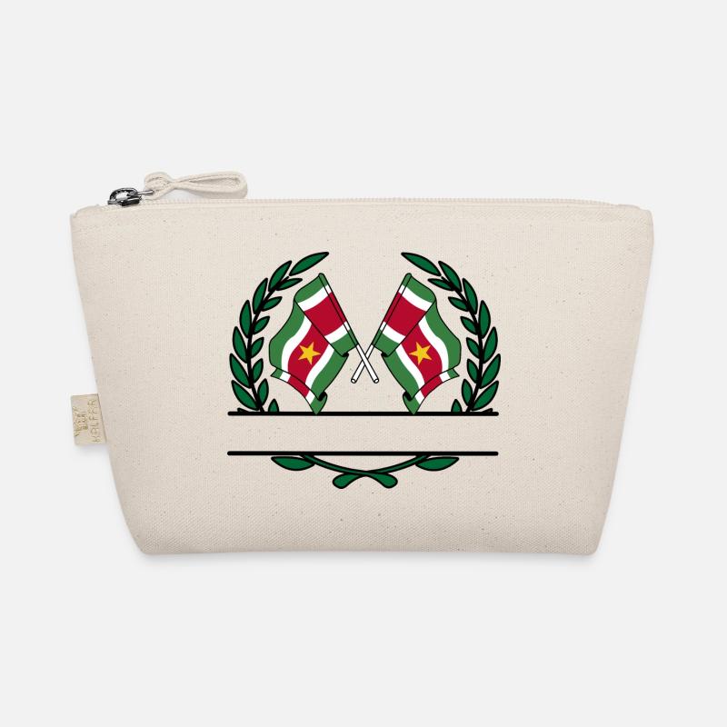 Drapeaux Suriname bannière couronne de laurier Trousse biologique