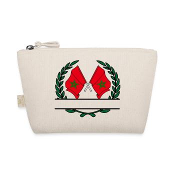 Flags Morocco laurel wreath banner - Organic Pouch - nature - Front