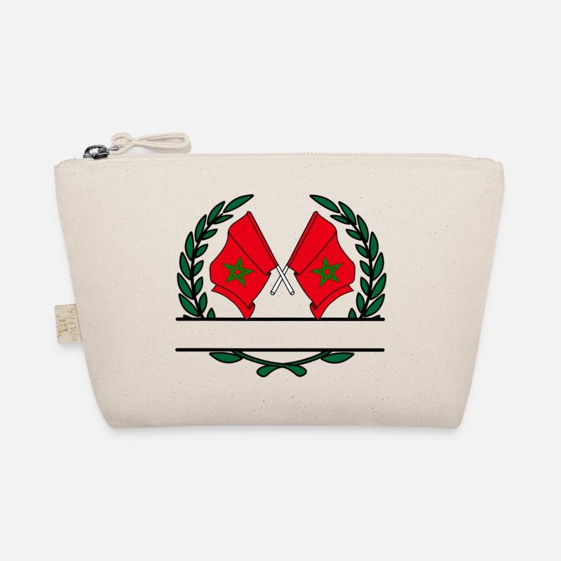 Drapeaux Maroc couronne de laurier bannière - Trousse biologique - nature