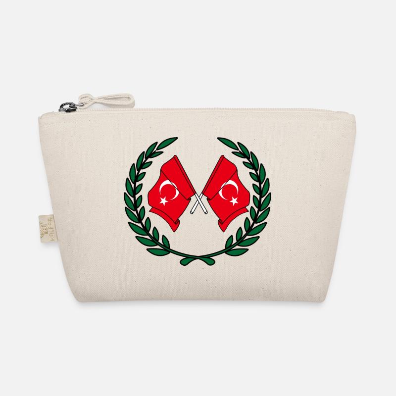 Drapeaux de la Turquie en couronne de laurier Trousse biologique
