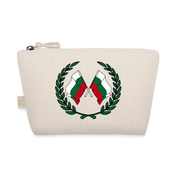 Drapeaux de la Bulgarie en couronne de laurier - Trousse biologique - nature - Devant