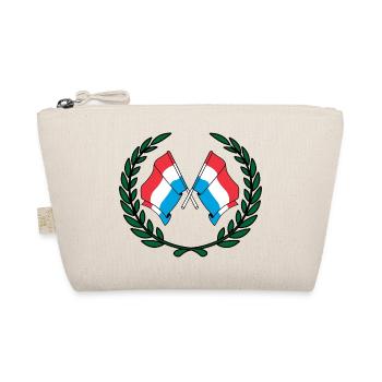 Drapeaux du Luxembourg en couronne de laurier - Trousse biologique - nature - Devant