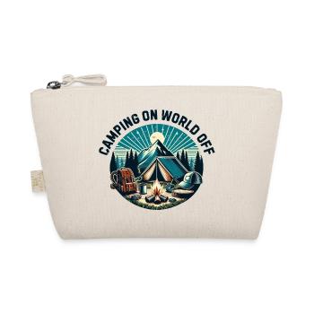Camping on world off - Organic Pouch - nature - Front