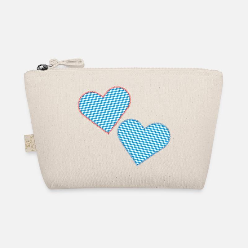 Bavarian Hearts as Patches Organic Pouch