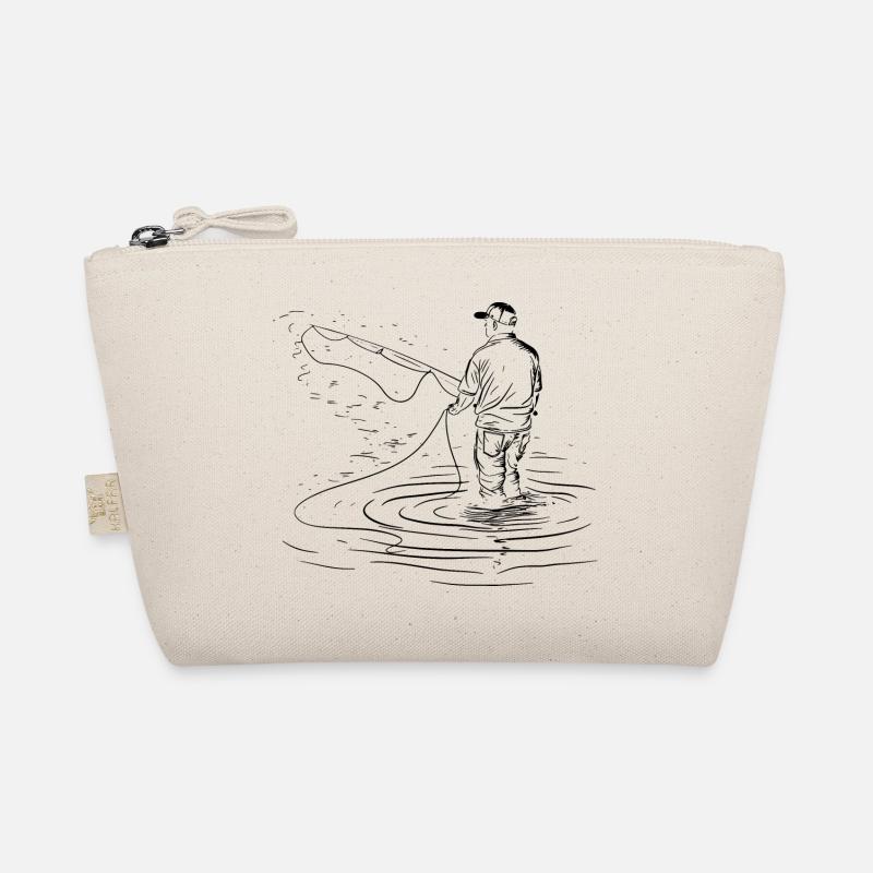 Fishing Drawing Organic Pouch