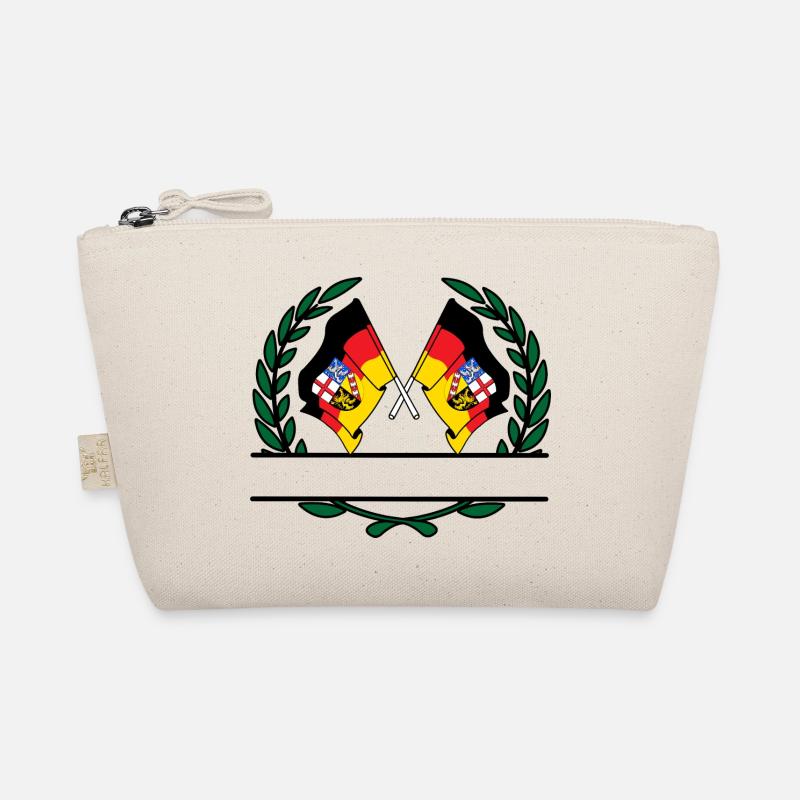 Drapeaux de la Sarre couronne de laurier bannière Trousse biologique