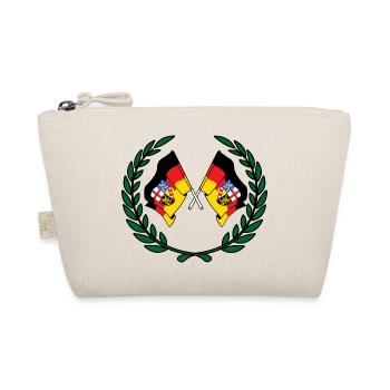 Flags Saarland laurel wreath - Organic Pouch - nature - Front