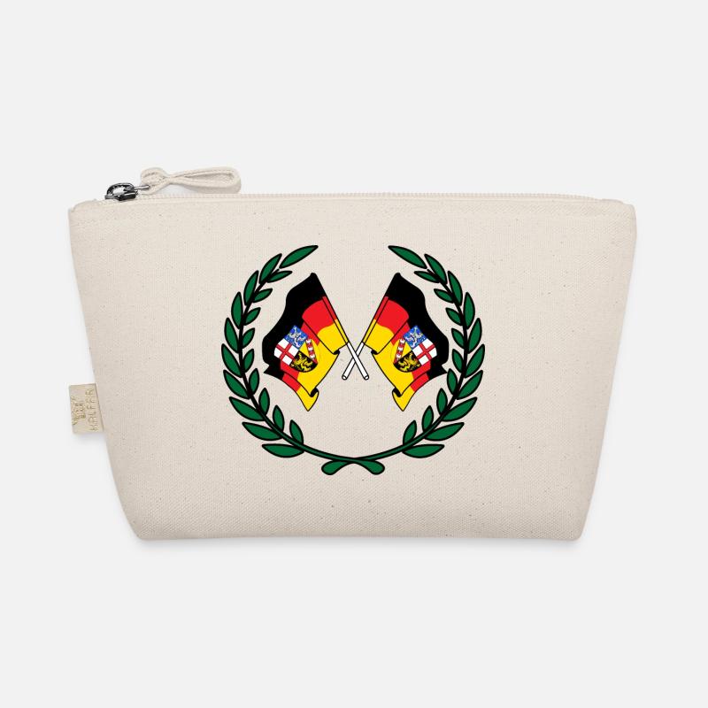 Flags Saarland laurel wreath Organic Pouch