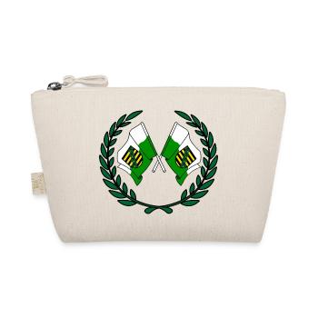 Flags Saxony laurel wreath - Organic Pouch - nature - Front
