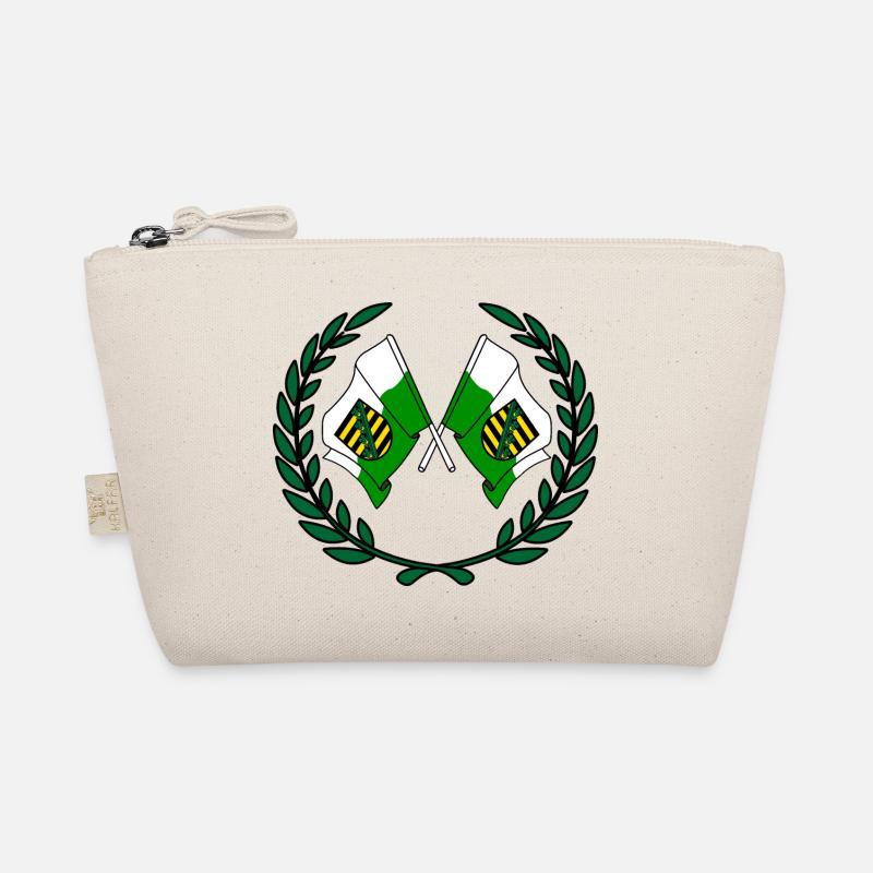 Flags Saxony laurel wreath Organic Pouch