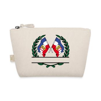 Flags Schleswig Holstein laurel wreath banner - Organic Pouch - nature - Front
