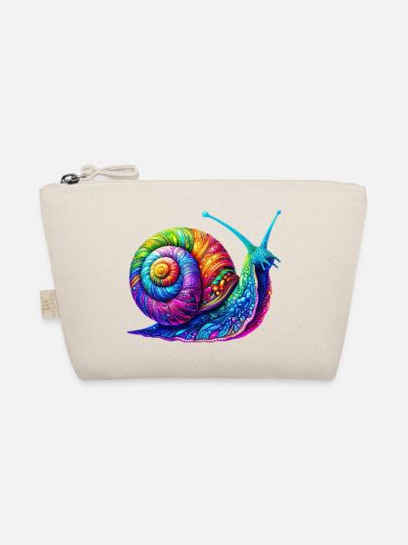 Schnecke - Bio-Täschchen - Natur