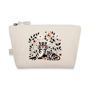 Floraler Tiger - Bio-Täschchen - Natur - Vorne