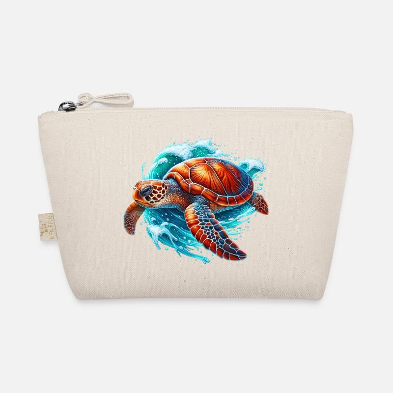 Schildkröte - Bio-Täschchen - Natur