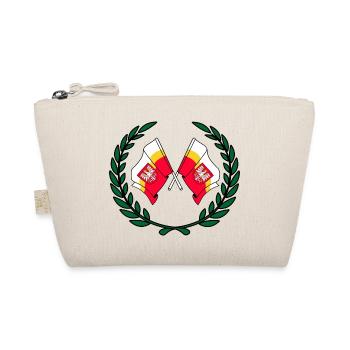 Flags Little Poland laurel wreath - Organic Pouch - nature - Front