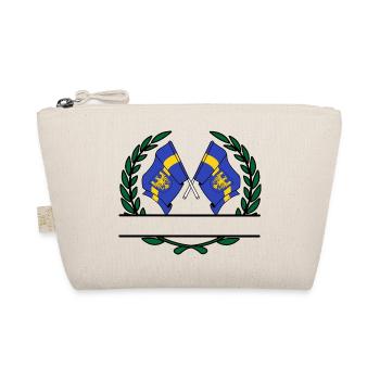 Flags Silesia laurel wreath banner - Organic Pouch - nature - Front