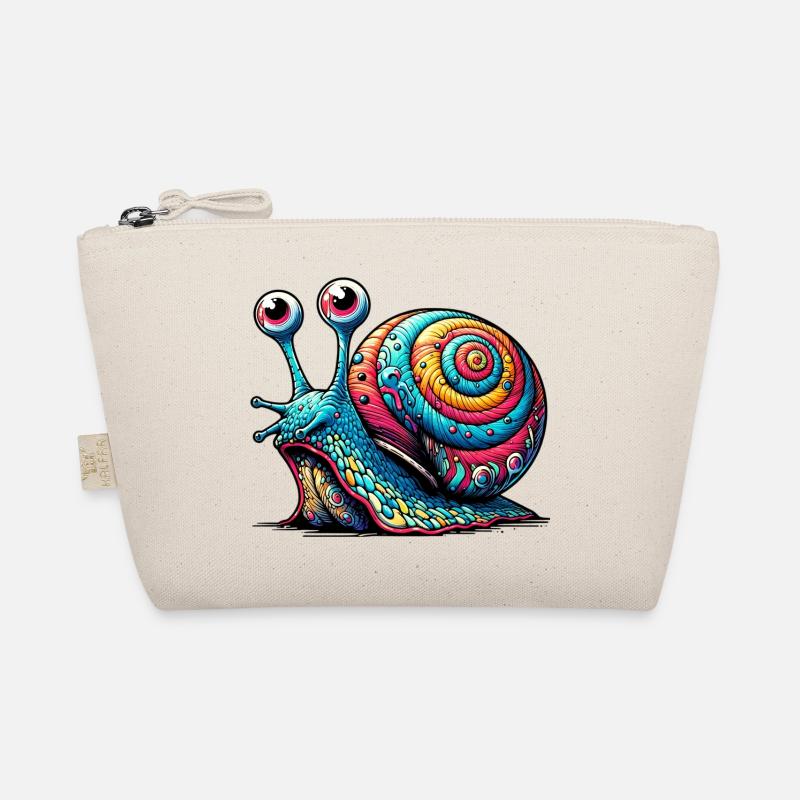 Schnecke - Bio-Täschchen - Natur