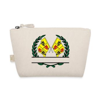 Drapeaux du Hainaut en bannière de couronne de laurier - Trousse biologique - nature - Devant