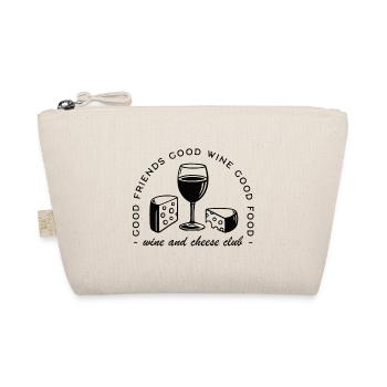 Wine and cheese lover quotes friends club - Organic Pouch - nature - Front