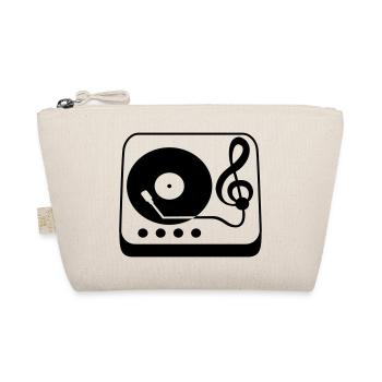 Music clef note mixer party vinyl - Organic Pouch - nature - Front