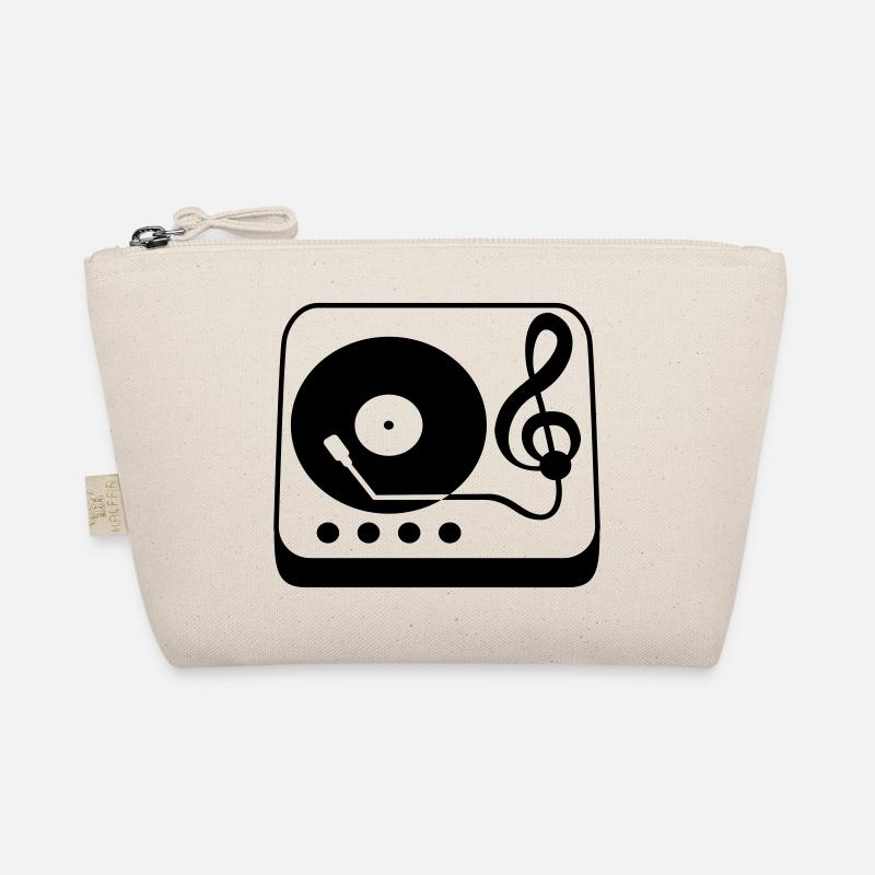Music clef note mixer party vinyl Organic Pouch