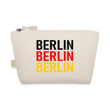 Berlin Deutschland Germany Nationalfarben - Bio-Täschchen - Natur - Vorne