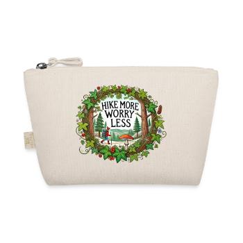 Hike more worry less - Organic Pouch - nature - Front