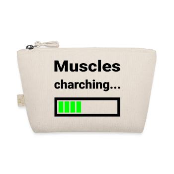 Lustiges Shirt für Gym Fitness Krafttraining Sport - Bio-Täschchen - Natur - Vorne