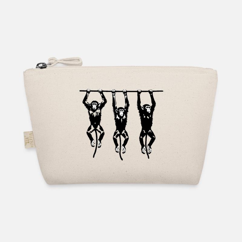 3 Hanging Monkeys Organic Pouch