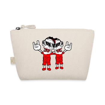 2 DJ Zombies Undead Horror Halloween Party Friends - Organic Pouch - nature - Front