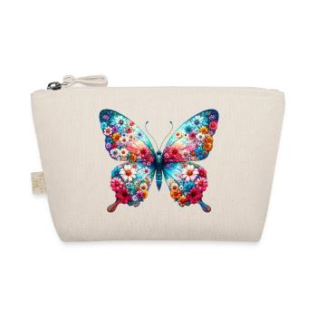 Butterfly decorated with flowers - Organic Pouch - nature - Front