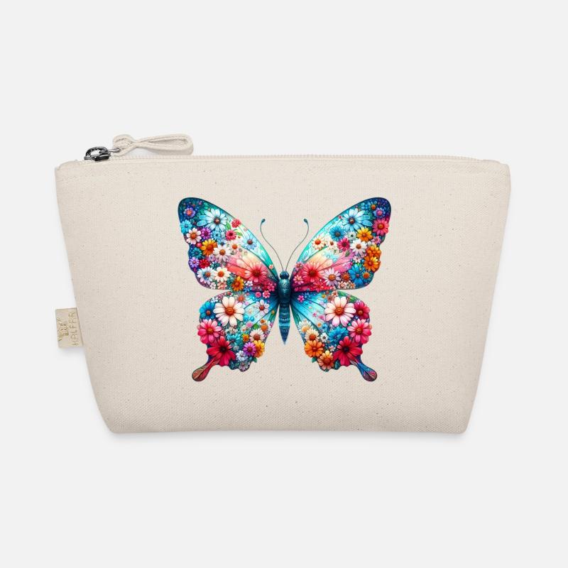 Papillon décoré de fleurs Trousse biologique