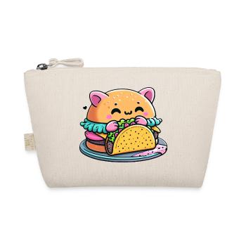 Burger Cat Taco - Mignon, Fantaisiste, Drôle, Nourriture - Trousse biologique - nature - Devant