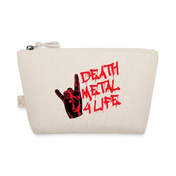 Heavy Death Metal 4 Life Hard Rock Cool Hand Gesture - Organic Pouch - nature - Front