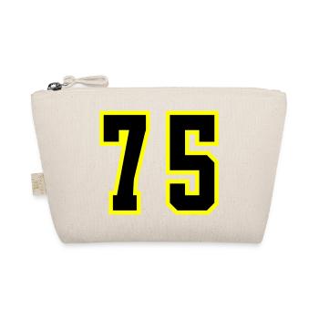 75 Zahl Trikot - Bio-Täschchen - Natur - Vorne