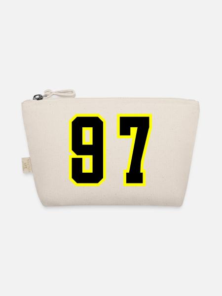 97 Number Leotard - Organic Pouch - nature - Front