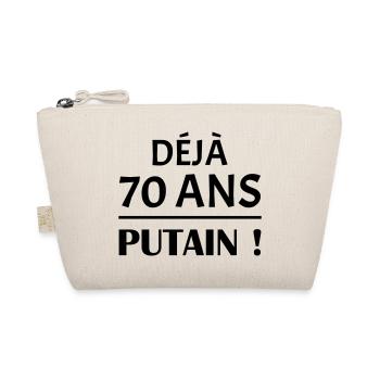 Déjà 70 ans, anniversaire, cadeau d'anniversaire - Trousse biologique - nature - Devant