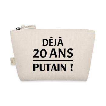 Déjà 20 ans, anniversaire,cadeau d'anniversaire - Trousse biologique - nature - Devant
