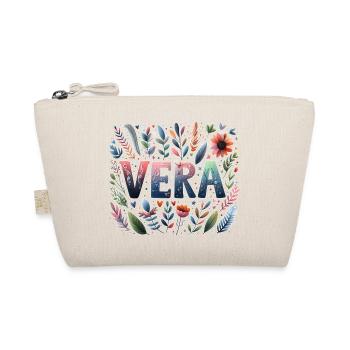 Vera Name Vorname Watercolor - Bio-Täschchen - Natur - Vorne