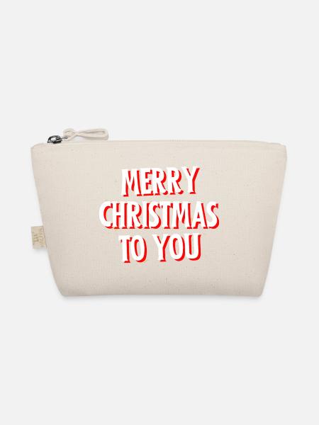 Merry Christmas to you - Bio-Täschchen - Natur