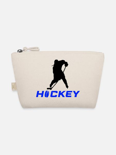 eishockey spieler - Bio-Täschchen - Natur