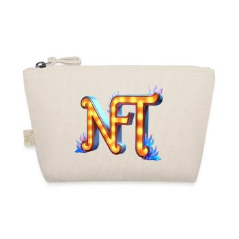 NFT in Lichtern – Leuchtendes Schilderdesign - Bio-Täschchen - Natur - Vorne
