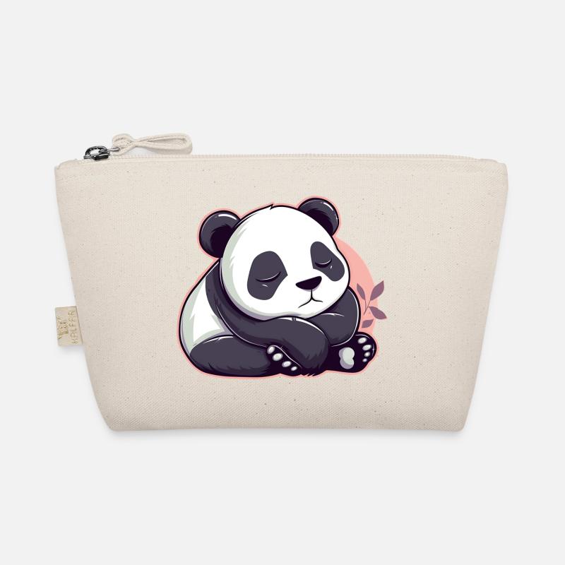 Dessin animé mignon d’un panda endormi - Design adorable Trousse biologique