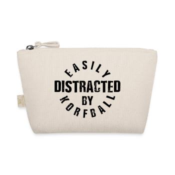 EASILY DISTRACTED BY KORFBALL - Organic Pouch - nature - Front