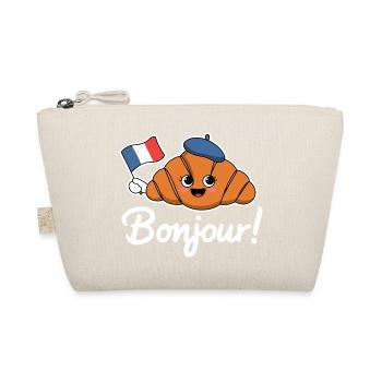 Croissant Bonjour Mascot - Organic Pouch - nature - Front